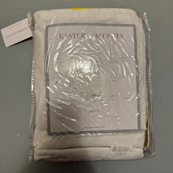 NWT Eastern Accents 16" King Bed Skirt -VALENTINA METALLIC, Pleated - Picture 3 of 7